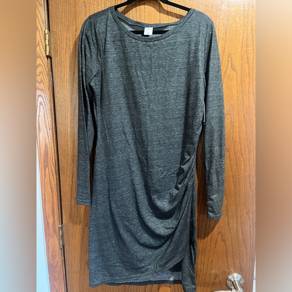 Melrose and Market Charcoal Long Sleeve Dress